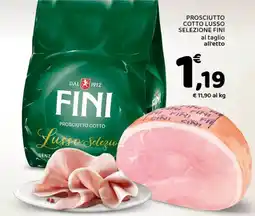 Conad Prosciutto Cotto Lusso Selezione FINI offerta