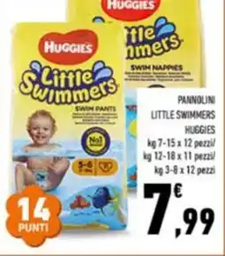 Conad Pannolin little swimmers HUGGIES offerta