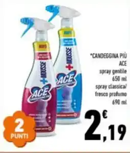 Conad Candeggina più +gel ACE offerta