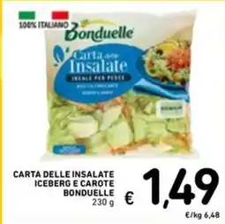 Spazio Conad Carta delle insalate iceberg e carote bonduelle offerta