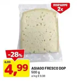 DPiù Asiago fresco DOP offerta