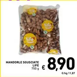 Spazio Conad Mandorle sgusciate life offerta