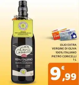 Conad Superstore Olio extra vergine di oliva 100% italiano PIETRO CORICELLI offerta