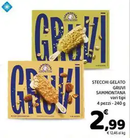 Conad Superstore Stecchi gelato gruvi SAMMONTANA offerta