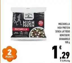 Conad Superstore Mozzarella high protein senza lattosio benessere GRANAROLO offerta