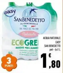 Conad Superstore Acqua naturale easy SAN BENEDETTO offerta