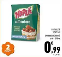 Conad Superstore Preparato vegetale da montare HOPLA offerta