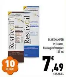 Conad Superstore Olio shampoo RESTIVOIL offerta