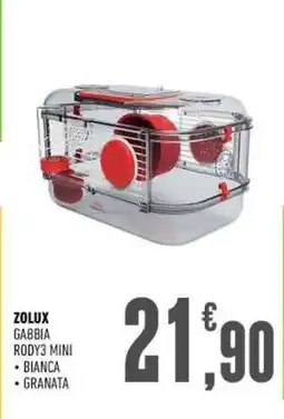 Ayoka Zolux Gabbia Rody3 Mini offerta