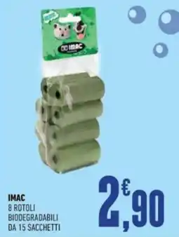 Ayoka IMAC 8 rotoli biodegradabili da 15 sacchetti offerta