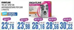 Ayoka Frontline tri-act spot on antiparassitario per cani 3 pipette offerta