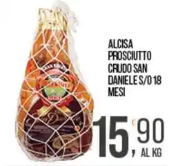 Cash pro Alcisa prosciutto crudo san danieles/018 mesi offerta