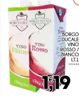 Enne Market Borgo ducale rosso / bianco offerta