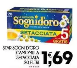 Enne Market Star sogni d'oro camomilla setacciata 20 filtri offerta