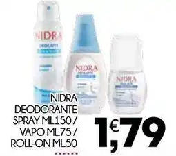 Enne Market Nidra deodorante spray/vapo/roll-on offerta