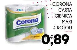 Enne Market Corona carta .igienica maxi 4 rotoli offerta
