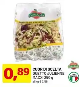 DPiù Cuor di scelta duetto julienne maxxi offerta