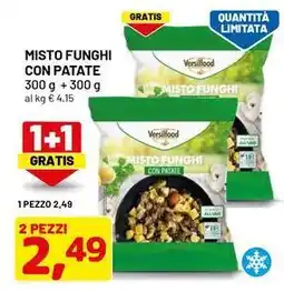 DPiù Misto funghi con patate offerta