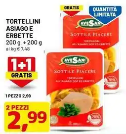 DPiù Tortellini asiago e erbette offerta
