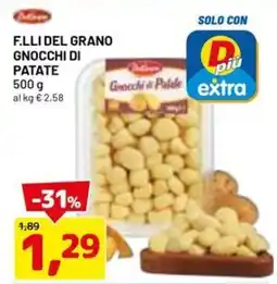 DPiù F.lli del grano gnocchi di patate offerta