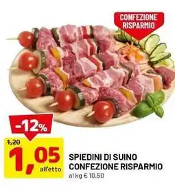 DPiù Spiedini di suino confezione risparmio offerta