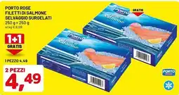 DPiù Porto rose filetti di salmone selvaggio surgelati offerta