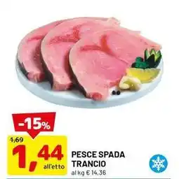 DPiù Pesce spada trancio offerta