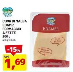DPiù Cuor di malga edamr formaggio a fette offerta
