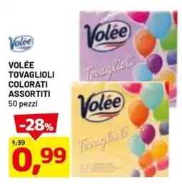 DPiù Volée tovaglioli colorati assortiti offerta