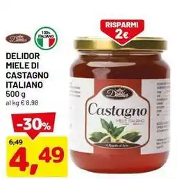 DPiù Delidor miele di castagno italiano offerta