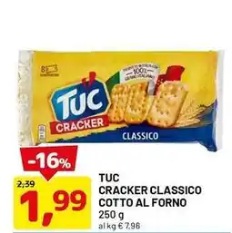 DPiù TUC Cracker classico cotto al forno offerta