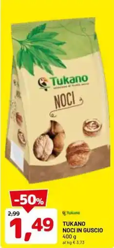 DPiù Tukano noci in guscio offerta