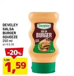 DPiù Develey salsa burger squeeze offerta