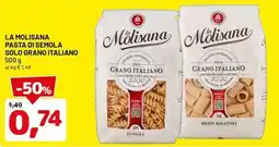 DPiù La molisana pasta di semola solo grano italiano offerta