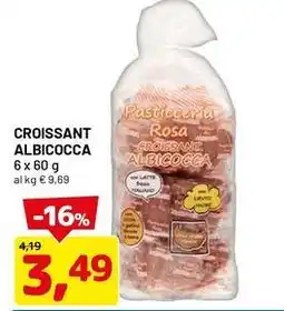 DPiù Croissant ALBICOCCA offerta