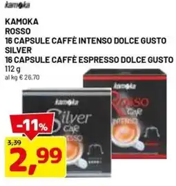 DPiù Kamoka rosso 16 capsule caffè intenso dolce gusto offerta
