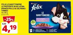 DPiù Felix le ghiottonerie le preferite in gelatina (manzo/pollo & salmone/ tonno offerta