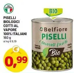 DPiù Piselli biologici cotti al vapore 100% italiani offerta