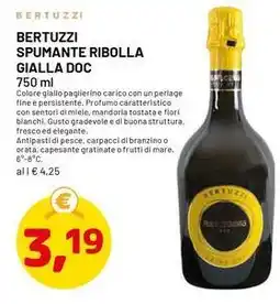 DPiù Bertuzzi spumante ribolla gialla DOC offerta