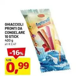 DPiù Ghiaccioli pronti da congelare 10 stick offerta
