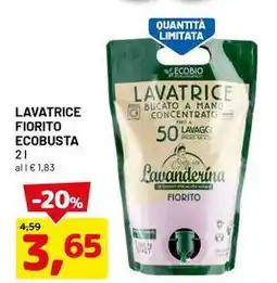 DPiù Lavatrice fiorito ecobusta offerta