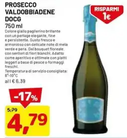 DPiù Prosecco valdobbiadene DOCG offerta