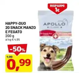 DPiù Happy-duo 20 snack manzo e fegato offerta