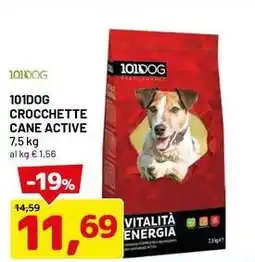 DPiù 101DOG Crocchette cane active offerta