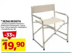 DPiù Sedia regista offerta