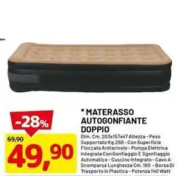 DPiù Materasso autogonfiante doppio offerta