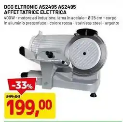 Dcg eltronic AS2495 affettatrice elettrica
