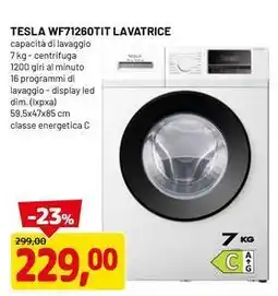 DPiù Tesla WF71260TIT lavatrice offerta