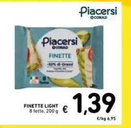 Spazio Conad Finette light 8 fette, offerta