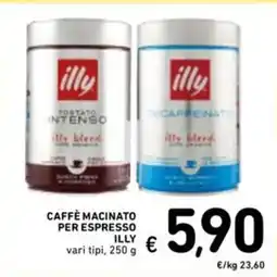 Spazio Conad Caffè macinato per espresso ILLY vari tipi, offerta